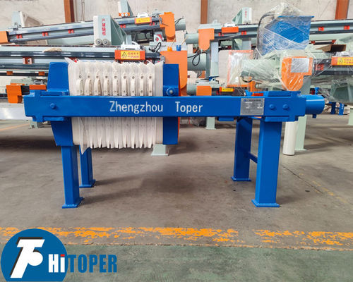 Industrial Filter Press Featuring Hydraulic Power Pack and Logic Controlled Devices for Streamlined Filtration Operation