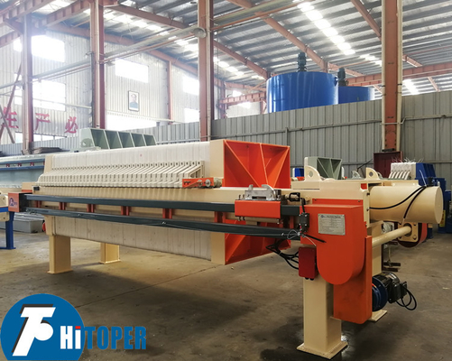 2.2kw Power Automatic Filter Press with 870x870mm PP Plate Size Of Chamber Structure