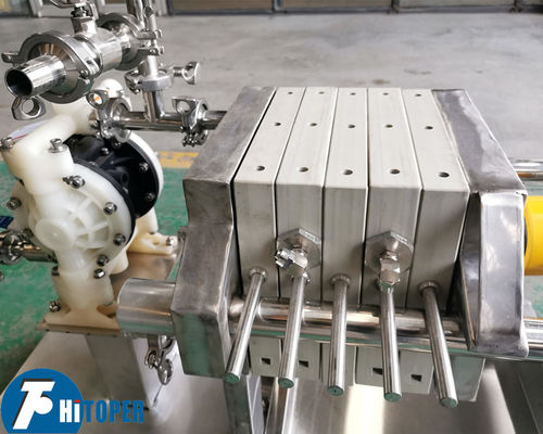 Complete Filtration and Solid-Liquid Separation with Manual Hydraulic Operation Laboratory Membrane Filter Press