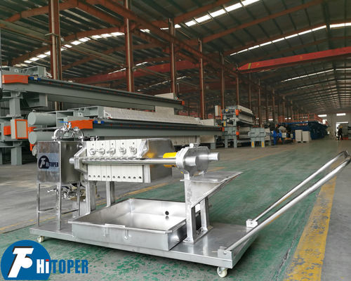 Complete Filtration and Solid-Liquid Separation with Manual Hydraulic Operation Laboratory Membrane Filter Press