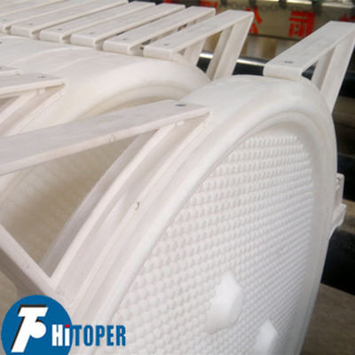 High Pressure Round Plate Filter Press With Reinforced Polypropylene Filter Plate And Hydraulic Pressing System