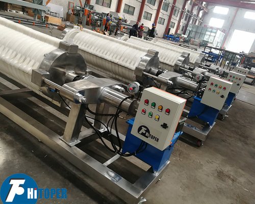 Plate And Frame Filter Press For Cotton Cake Filtration 500mm With Aluminum Alloy And Reinforced Polypropylene Material Options