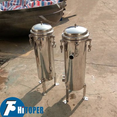 Stainless Steel Bag Filter Housing Featuring Metal Basket Inside for Supporting Filter Bags and Ensuring Smooth Liquid Flow