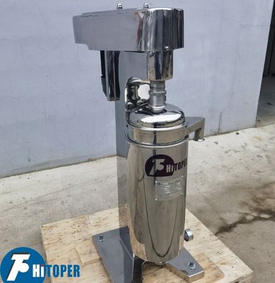 Industrial Tubular Centrifuge for Clarification of Liquids Containing Fine Solids Suitable for Emulsion and Oil Extraction