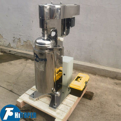 Industrial Tubular Centrifuge Featuring Suspension Feed from Bottom and Solid Deposit Collection for Effective Separation