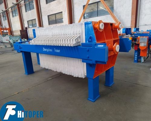 870mm PP Plate Chamber Filter Press for Organic Brightener Removal in Electroplating Wastewater