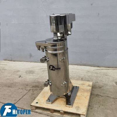 Tubular Centrifuge machine designed for continuous separation of two immiscible liquids and suspended solids with minimal product loss