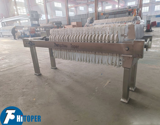 Stainless Steel Filter Press with Screw and Manual Hydraulic Pressing Methods for Filtration in Various Industrial Processes