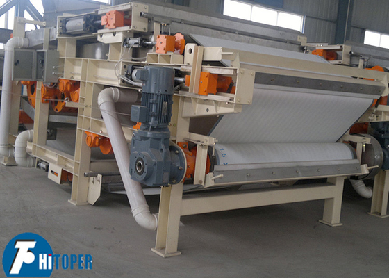 High Pressure Belt Filter Press For Wastewater Treatment Wedge-Shaped Dewatering