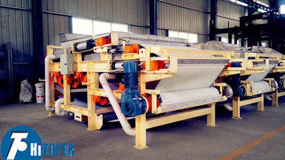 Energy Belt Filter Press with Long Wedge Shaped Dewatering Zone and Scientific Roller Arrangement for Industrial Sludge Treatment