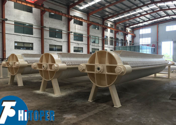 Reinforced Polypropylene Round Plate Filter Press for High Pressure Solid-Liquid Separation