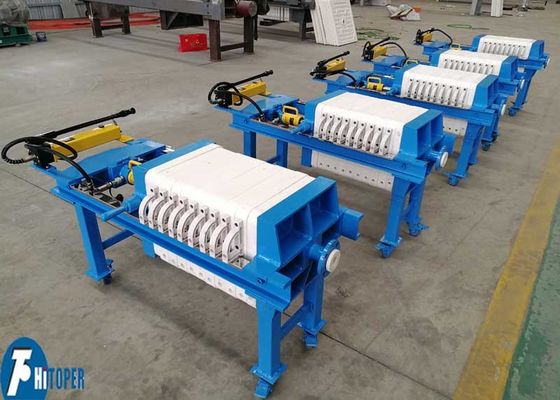 Small Mobile Manual Hydraulic Compress Chamber Filter Press 3m2 for Coal Washing Mining Chemicals and More