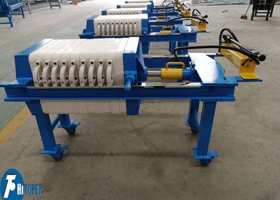 Small Mobile Manual Hydraulic Compress Chamber Filter Press 3m2 for Coal Washing Mining Chemicals and More