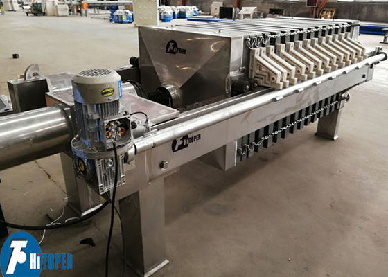 Stainless Steel Filter Press with Durable SS304 and SS316L Plates for Filtration of Juice Syrup Beverage Oils and Fine Chemicals