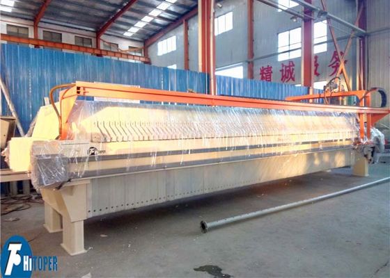 Automatic Chamber Filter Press with Durable Polypropylene Plates and Hydraulic Unit for Solid Liquid Separation in Industrial Food Processing