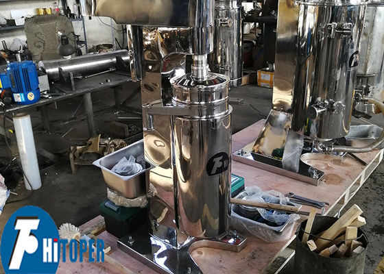 Industrial Tubular Centrifuge for Liquid Liquid Solid Separation Featuring Flexible Mainshaft and Bowl Collecting Pan