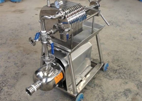 Plate And Frame Oil Filter Machine , 150mm Dia Stainless Steel Industrial Filters