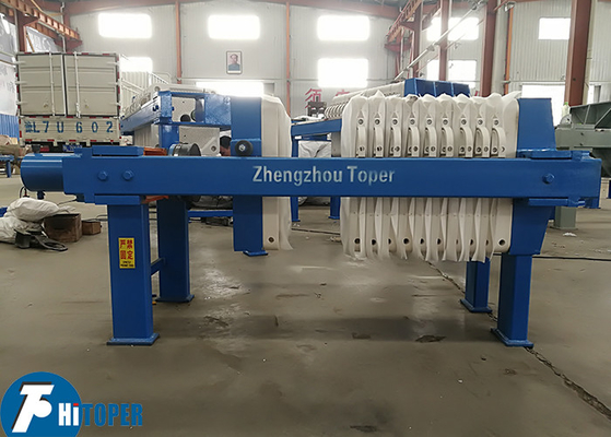 Municipal Wastewater Treatment  0.6Mpa Hydraulic Compress Filter Press Equipment