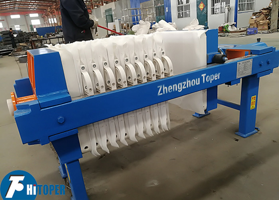 Municipal Wastewater Treatment  0.6Mpa Hydraulic Compress Filter Press Equipment
