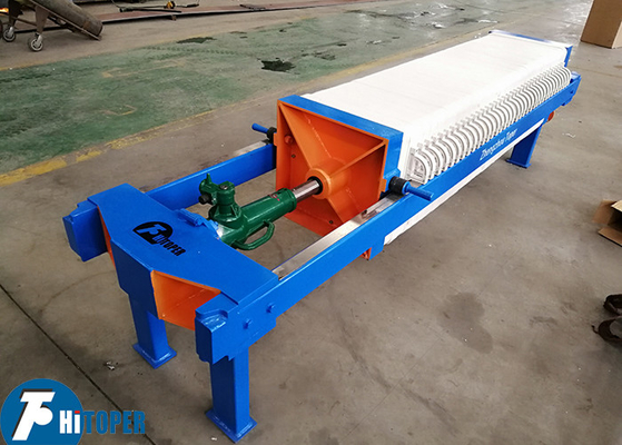 15m2 Screw Jack Compress 450 * 450mm PP Material Plate Chamber Filter Press