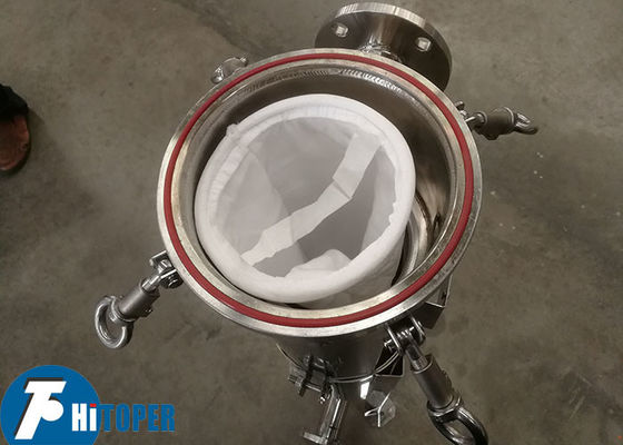 Stainless Steel Bag Filter Housing Featuring Metal Basket Inside for Supporting Filter Bags and Ensuring Smooth Liquid Flow