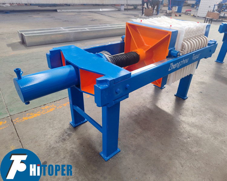 Industrial Filter Press for Sludge Dewatering and Slurry Treatment in Mining Chemical and Food Industries with 60L Chamber Volume