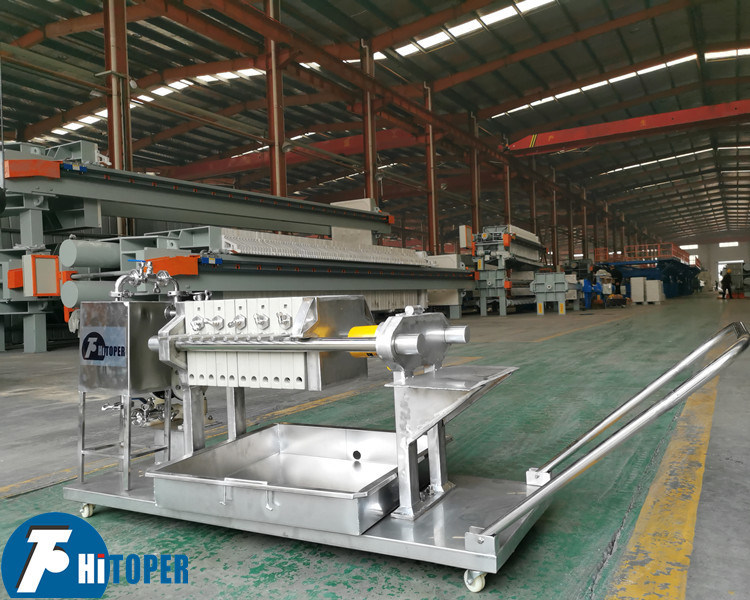 Complete Filtration and Solid-Liquid Separation with Manual Hydraulic Operation Laboratory Membrane Filter Press