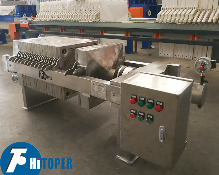 Stainless Steel Filter Press for Solid-Liquid Separation in Food Liquor and More and Durability