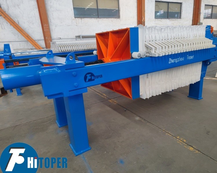 870mm PP Plate Chamber Filter Press for Organic Brightener Removal in Electroplating Wastewater