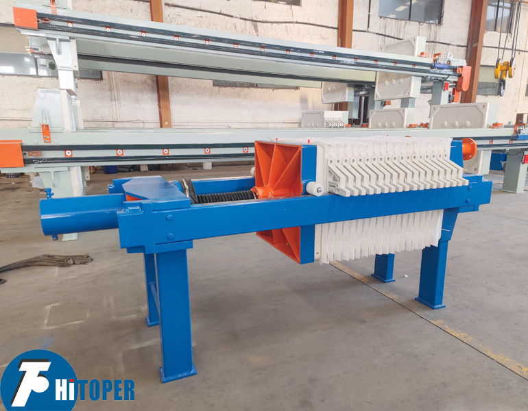 Chamber Type Wastewater Filtration Industrial Filter Press Manual Cake Discharge