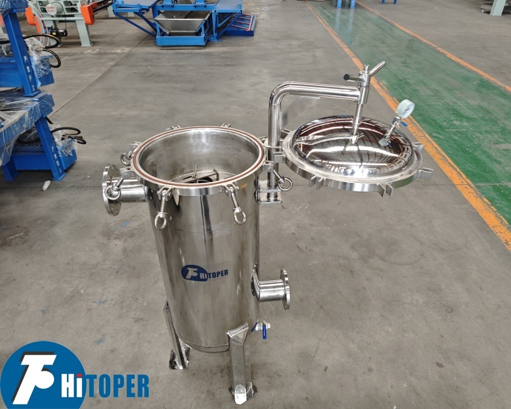 Effective Bag Filter Housing for Solid Liquid Mixed Suspension Filtration and Separation