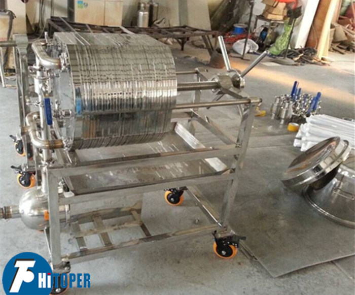 Plate and Frame Filter Stainless Steel Filter Machine with High Temperature Resistant Silica Gel Seals for Leak Free Filtration