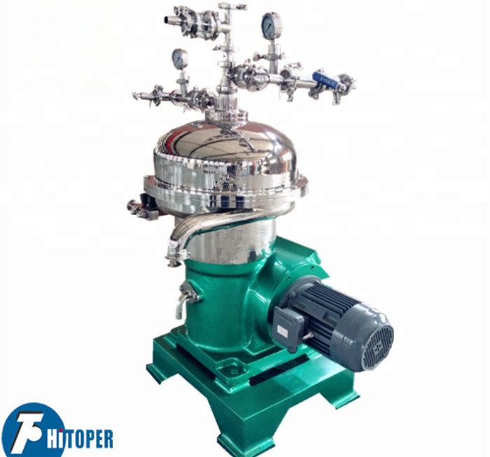 Disc Bowl Centrifuge for Separation of Immiscible Liquids and Solids in Beverage Food and Biological Product Processing Industries