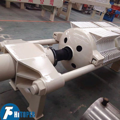Filtre-presse à plateaux ronds avec plateaux filtrants en PP renforcé et système de pressage hydraulique pour la séparation de boues industrielles