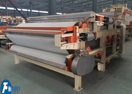 Presses à filtres à courroie durables pour la déshydratation continue des boues dans les industries de la raffinerie des huiles chimiques et de la teinture d'impression